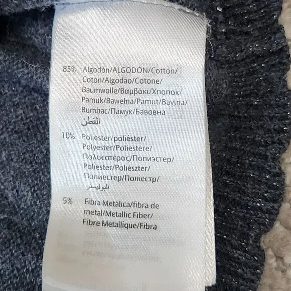 Mayoral girl's shrug sweater gray silver size 5 - Picture 3 of 12